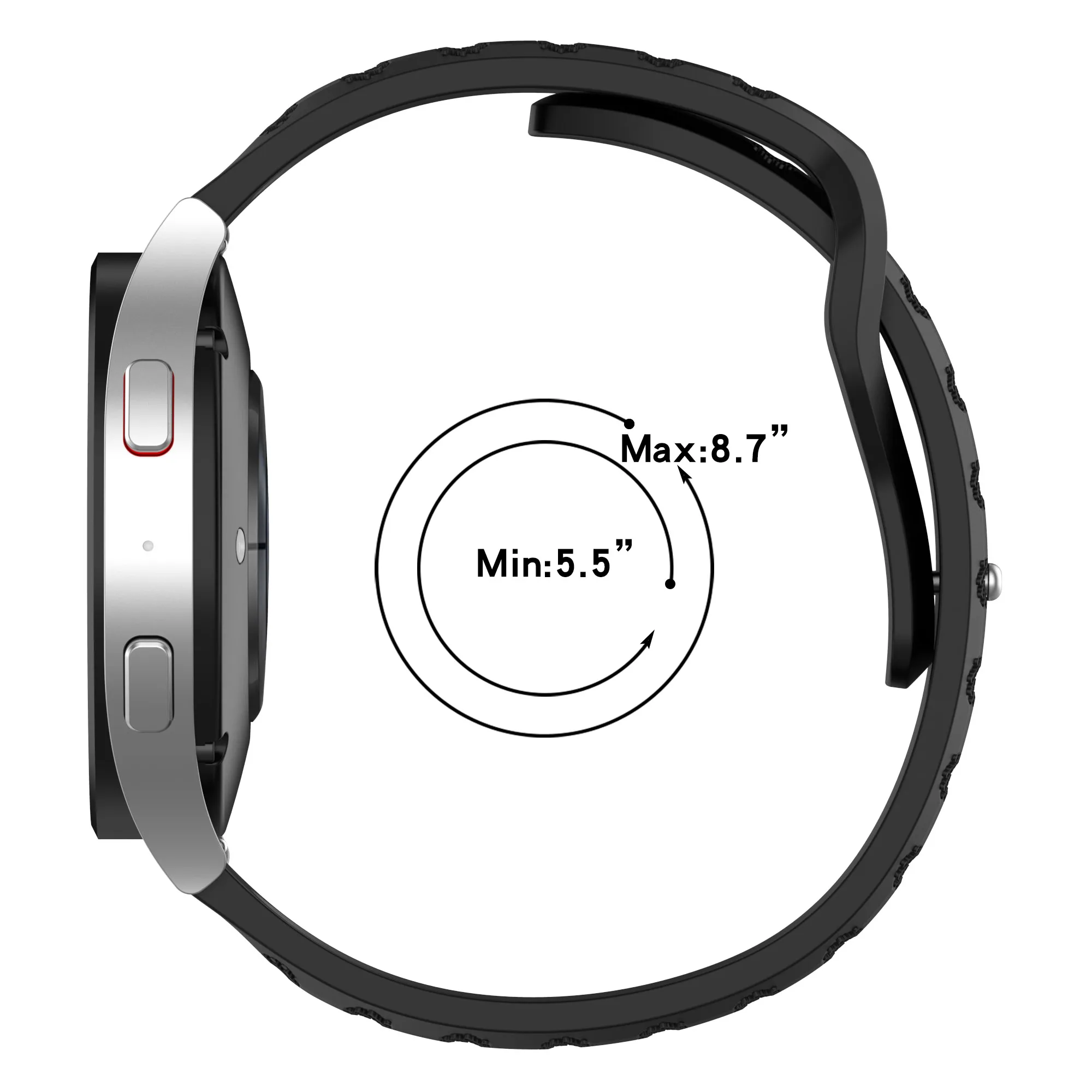 20 мм 22 ремешок для часов Amazfit Bip 3 3Pro GTR 2 4 GTS 2e 4mini силиконовый Samsung Galaxy Watch3 4/5/5Pro 42 46