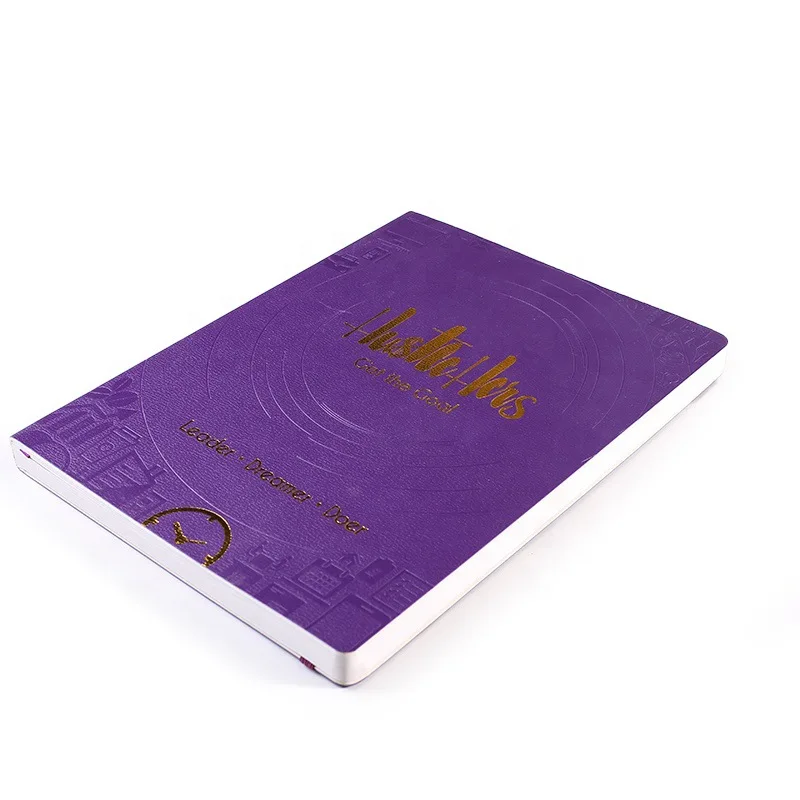 custom printing Business notebook cover lettering loose-leaf book printing for printed  lettering offset