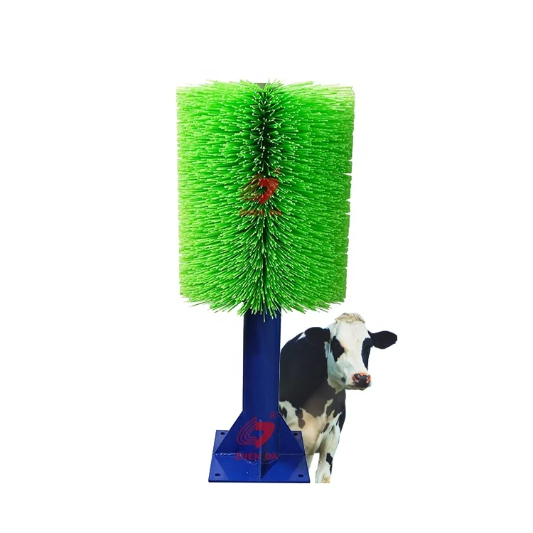 Cow Comfort Cattle Brush Cow Scratcher works for Cows, Horses, Goats and other Livestock