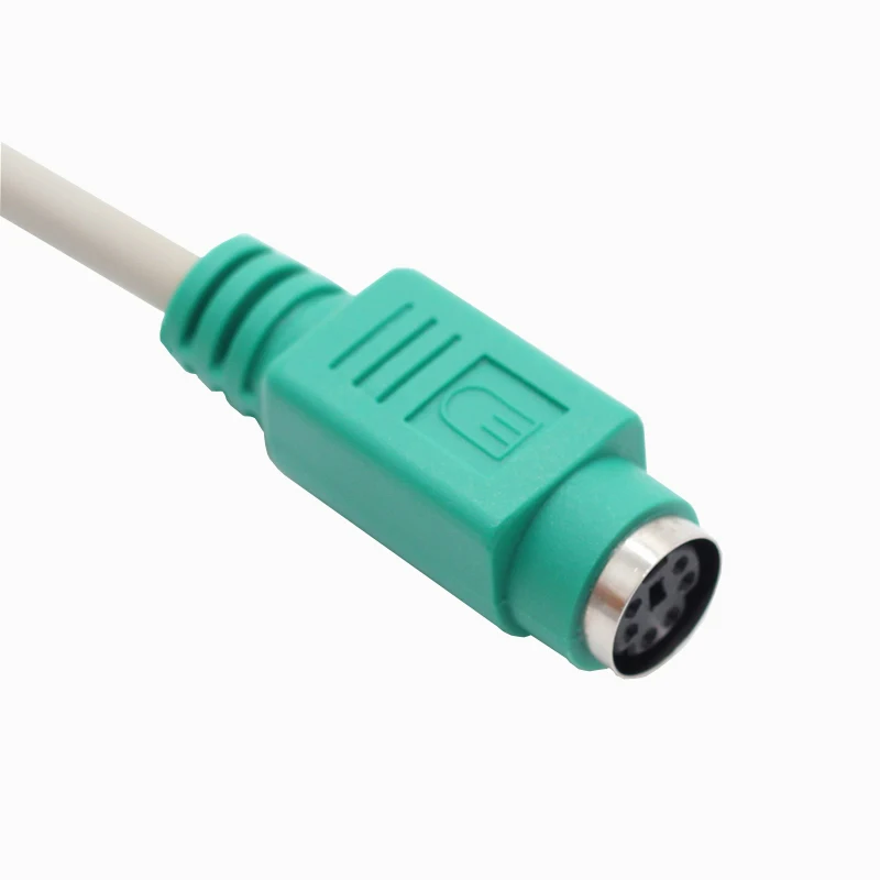 PS/2 6 Pin Adapter Male to Dual Female PS2 Y Cable for Keyboard Mouse