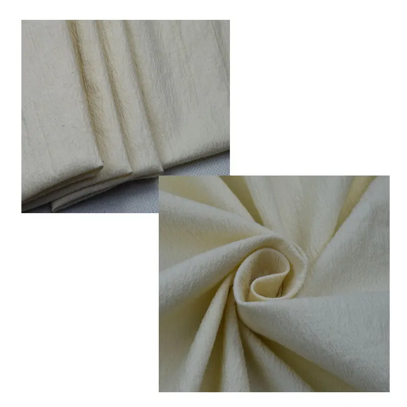 Colorful Textiles Thick Dyed Poly Spandex Korean Scuba Crepe 100% Cotton Crepe Fabric