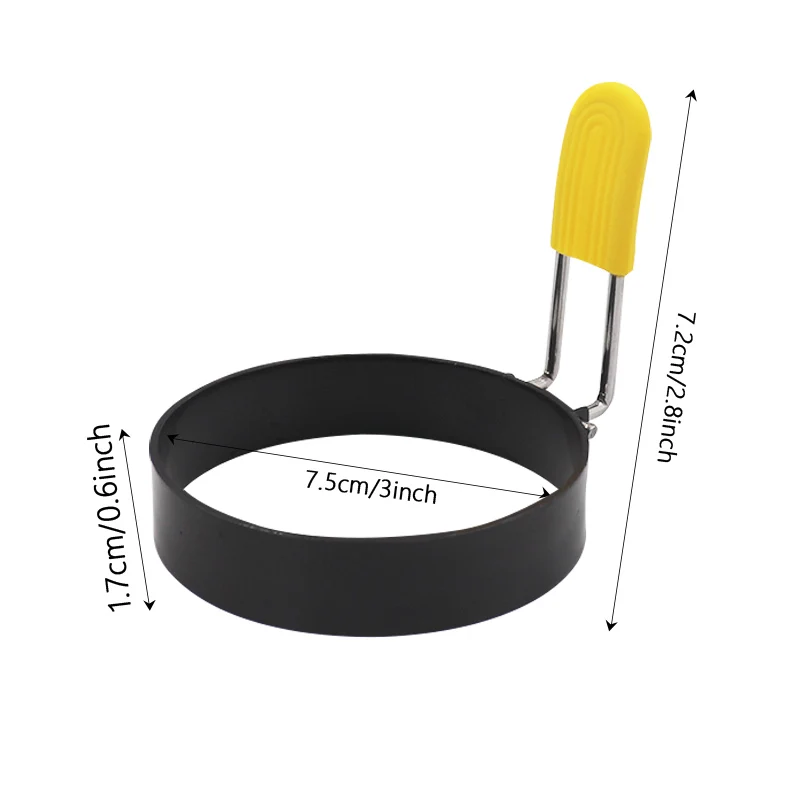 Stainless Steel Non-Stick Egg Cooker,Round Egg Shaper Mold,Egg Frying Ring for Cooking Breakfast