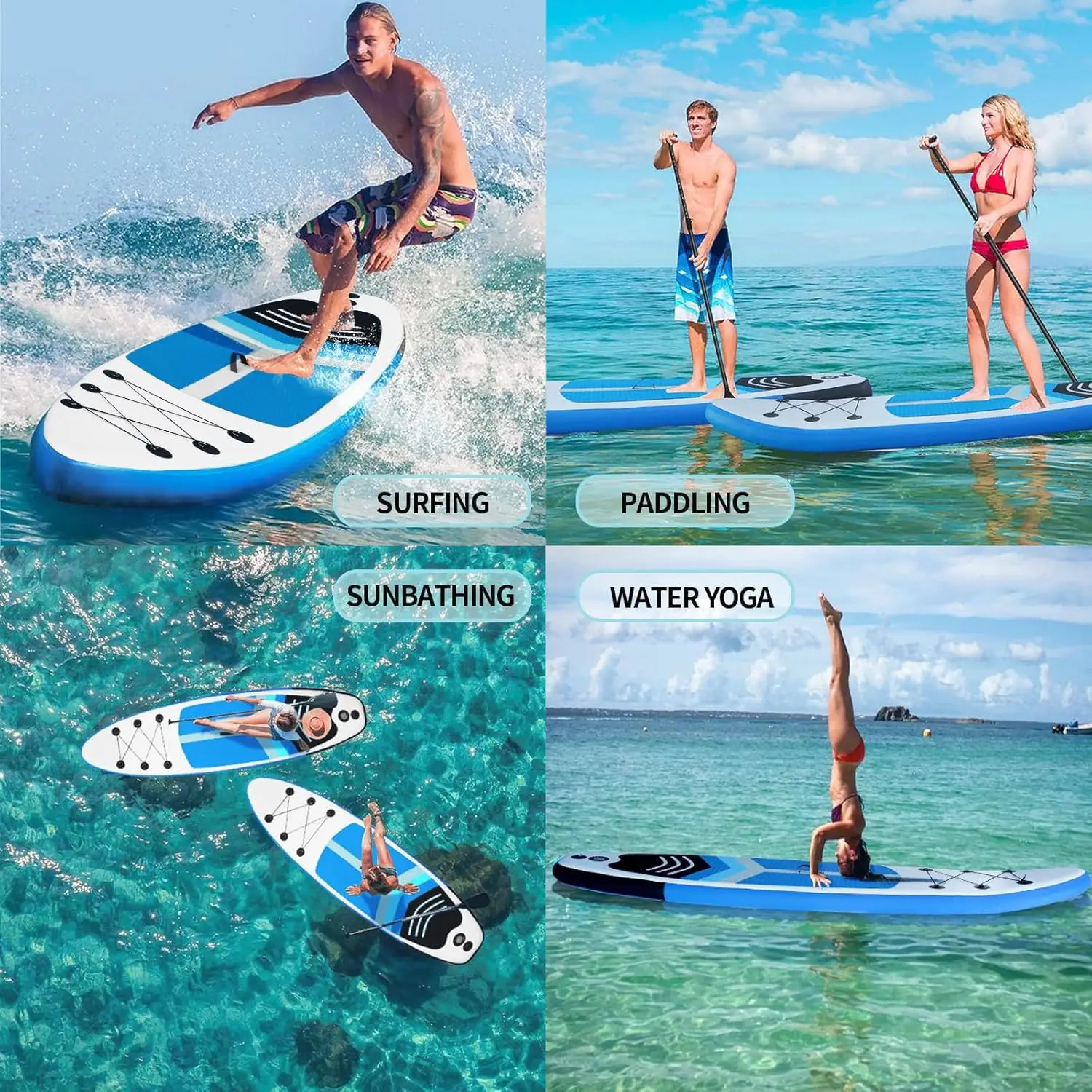 Inflatable Surfboard OEM Portable Paddleboard High SUP Standing kayak Waterplay Paddle Board Surfing Boarding