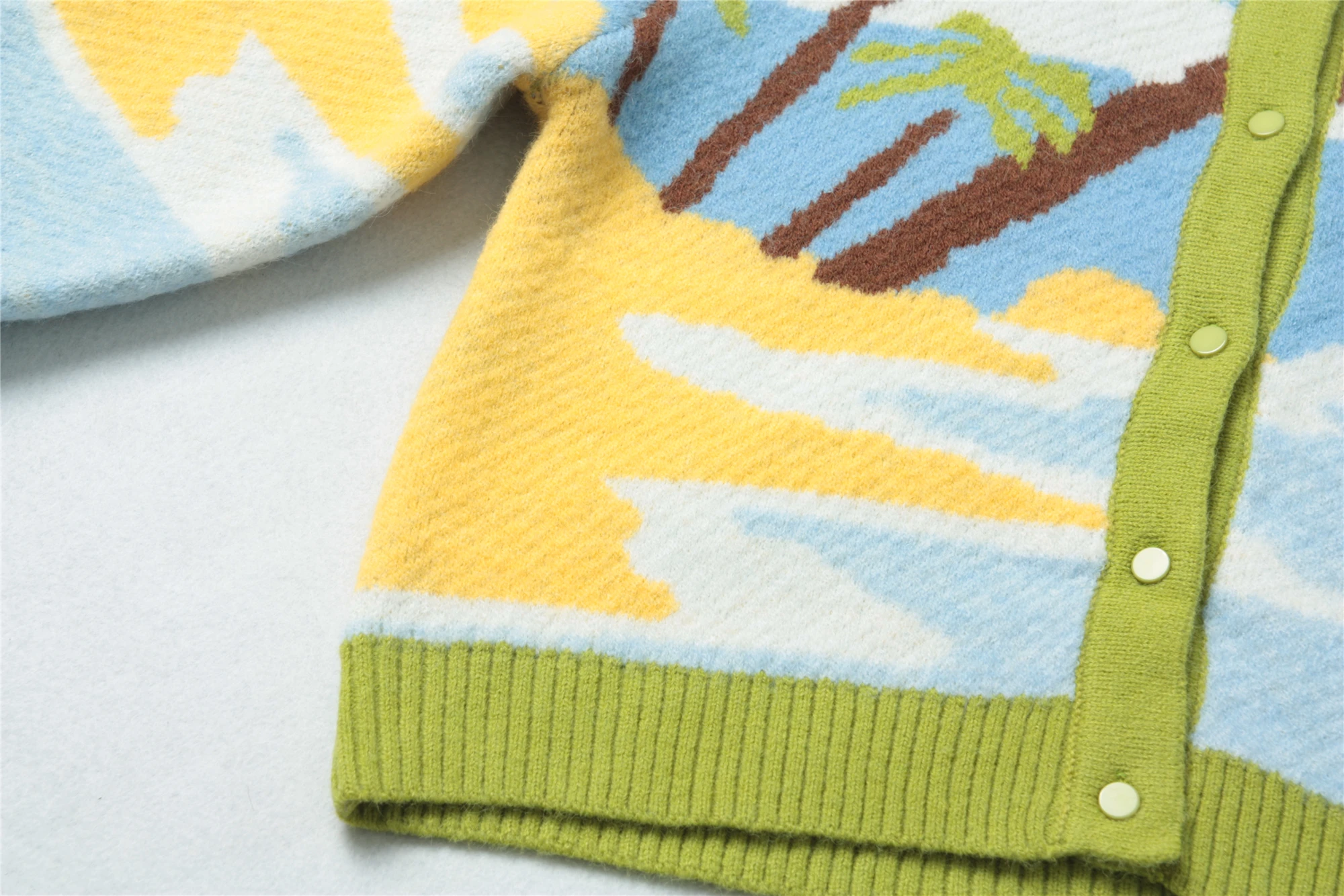 Custom OEM & ODM Sweater women Jacquard design knitwear ladies Knitted Girls cotton knit top women cardigan sweater coat