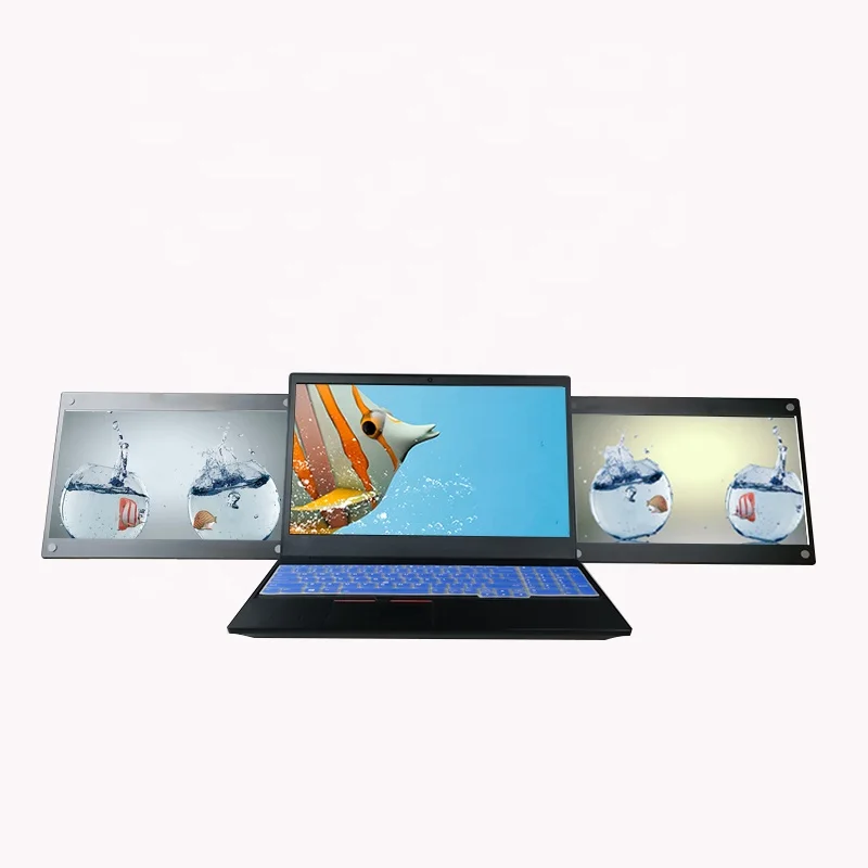 Triple Monitor Portable 13.3inch  IPS Portable Screen Extender Dual Sreens for Laptop