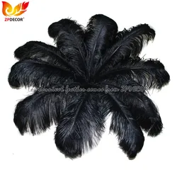 ZPDECOR Factory Selected Quality Long 70-75 cm Dyed Royal Blue Ostrich Feathers for Fashion Carnival Headdress