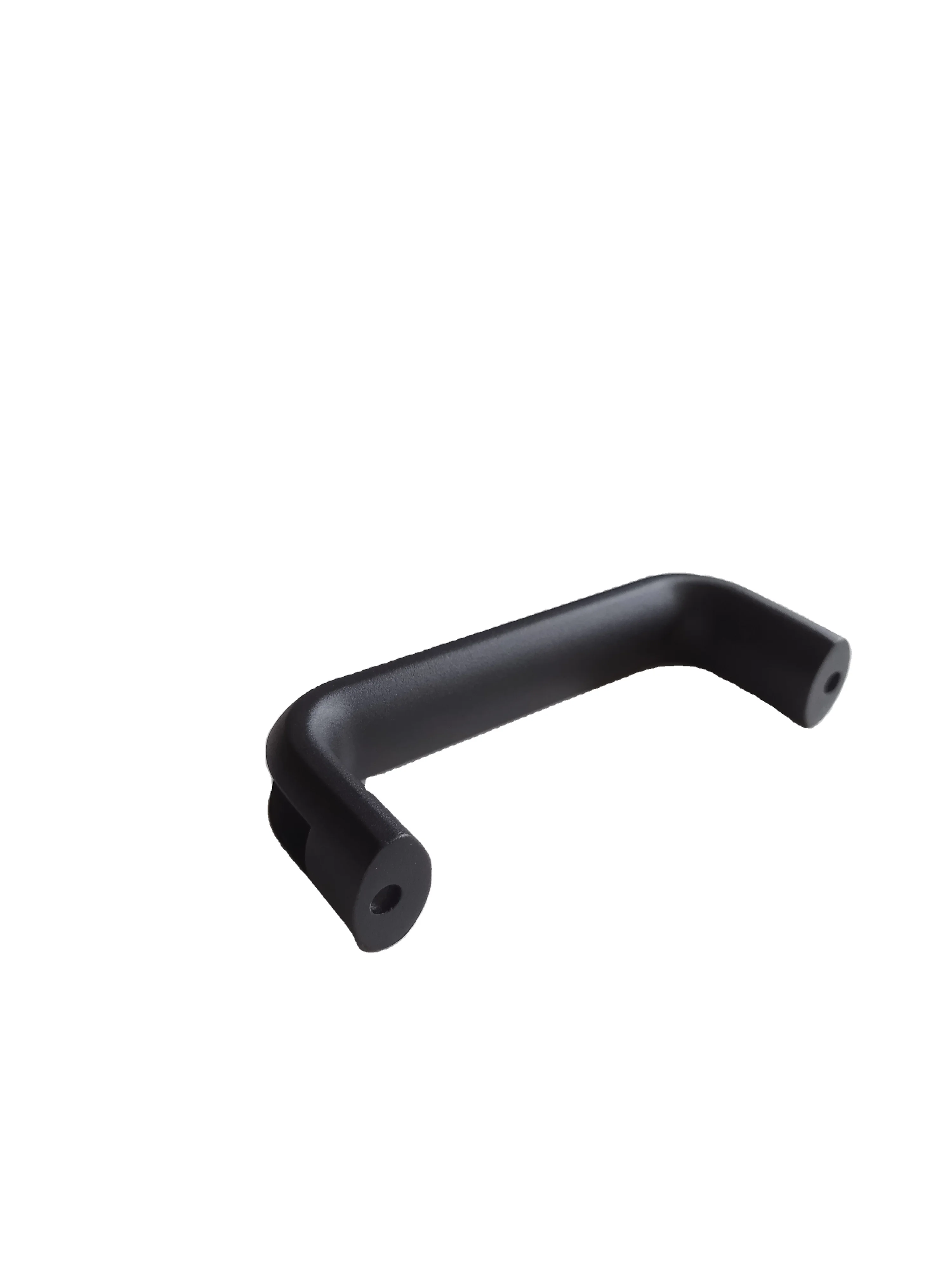 aluminum alloy sandblasted black Industrial Oval Cabinet Metal Sliding Door U Shape Handle For Equipment Cabinet,