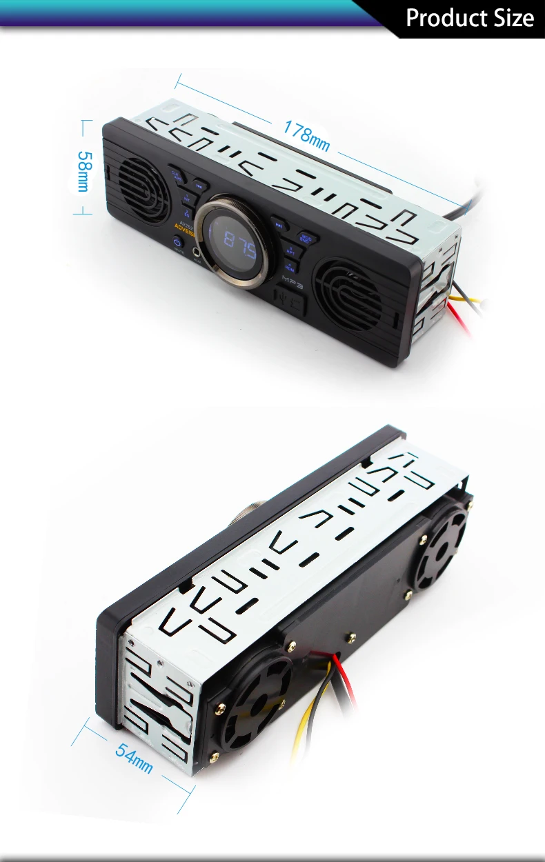 Popular Auto Car Radio/audio/Mp3/usb/sd/aux With circle display AV252[AOVEISE]