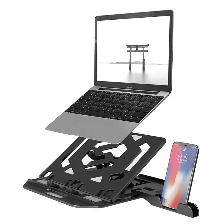 
Accessories Desktop Notebook Phone Holder Height Adjustable Foldable Laptop Stand 