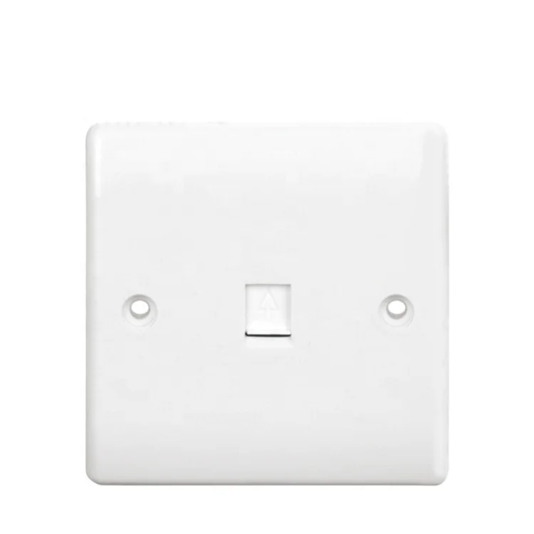 Carl&Gilberts MG 1 gang telephone data socket outlet white color