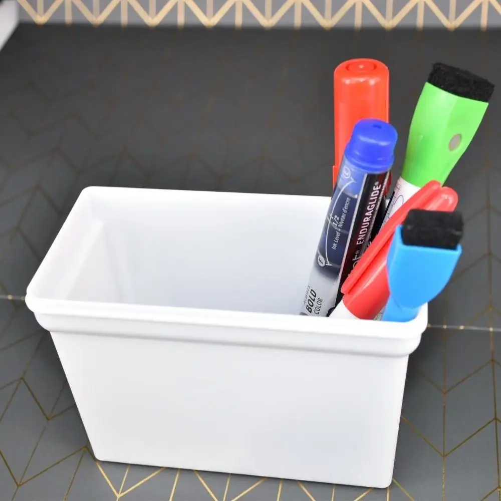 Hot sell Office Magnetic Whiteboard Plastic Marker Storage Set Box Pen Holder