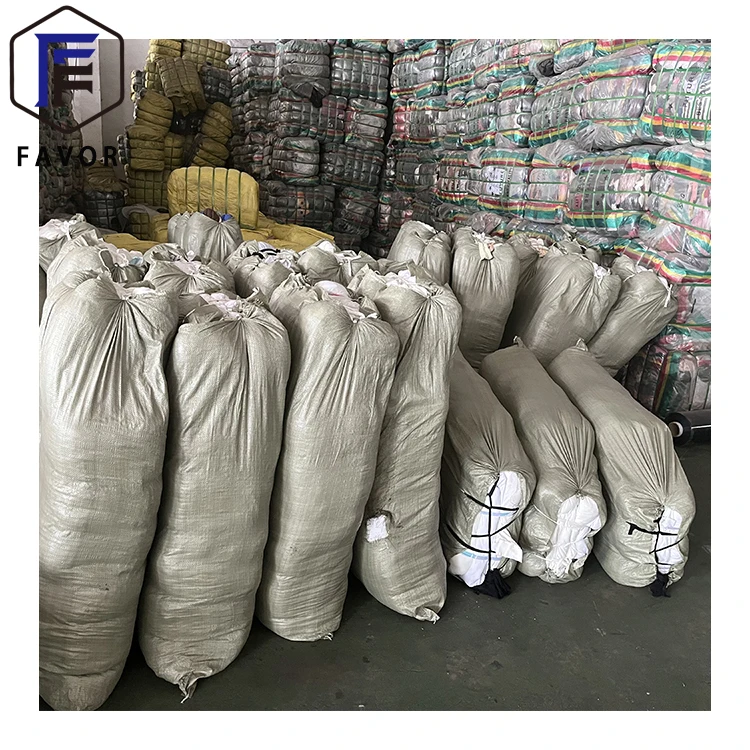 10kg Bale Of Textile Cotton Used Clothes Mixed Rags