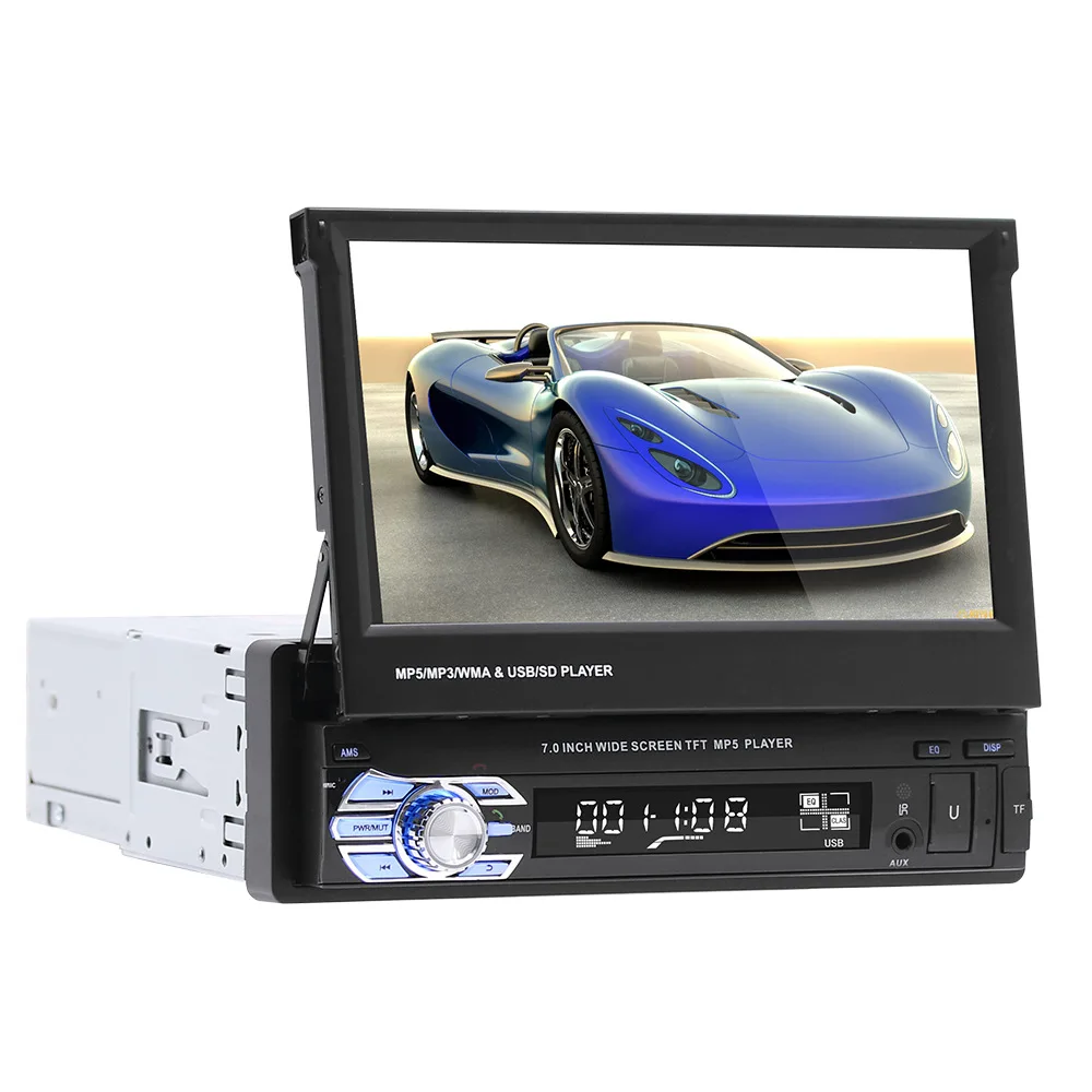 Hd telescope 7 inch car MP5 card player Car DVD player USB Bluetooth Call gps navigation car stereo touch screen