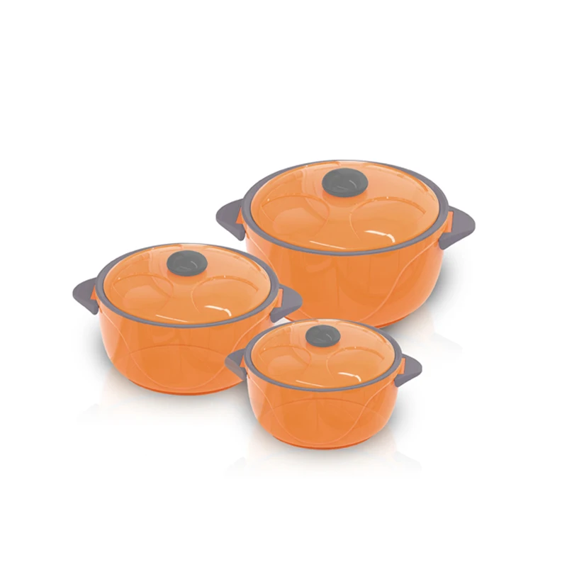 
High Quality 3 pcs set Stainless Steel Insulated thermal Hot Pot Casserole 