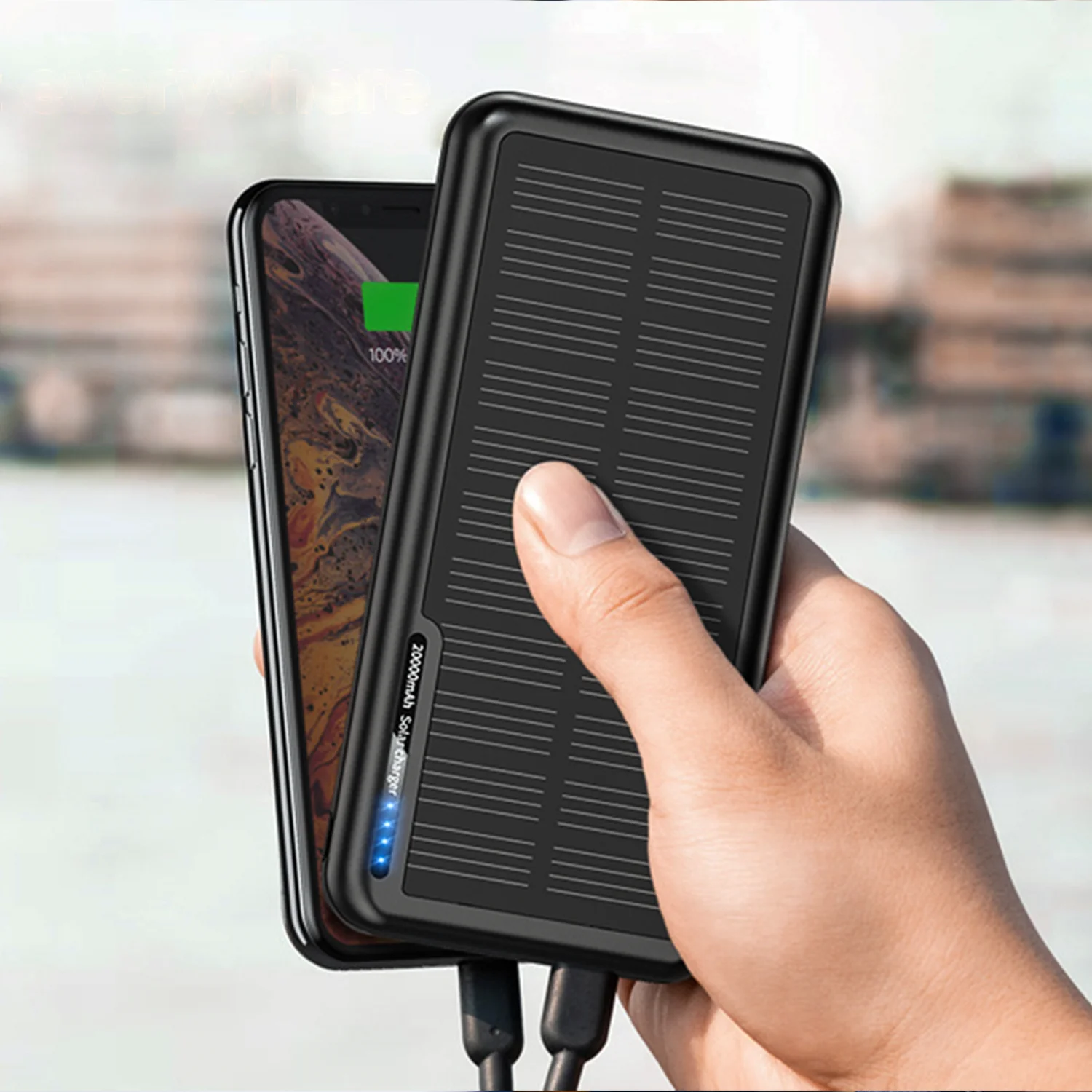 Hot selling smart consumer electronics long time CE FCC 10000mah mobile cell phone solar charger for huawei honor
