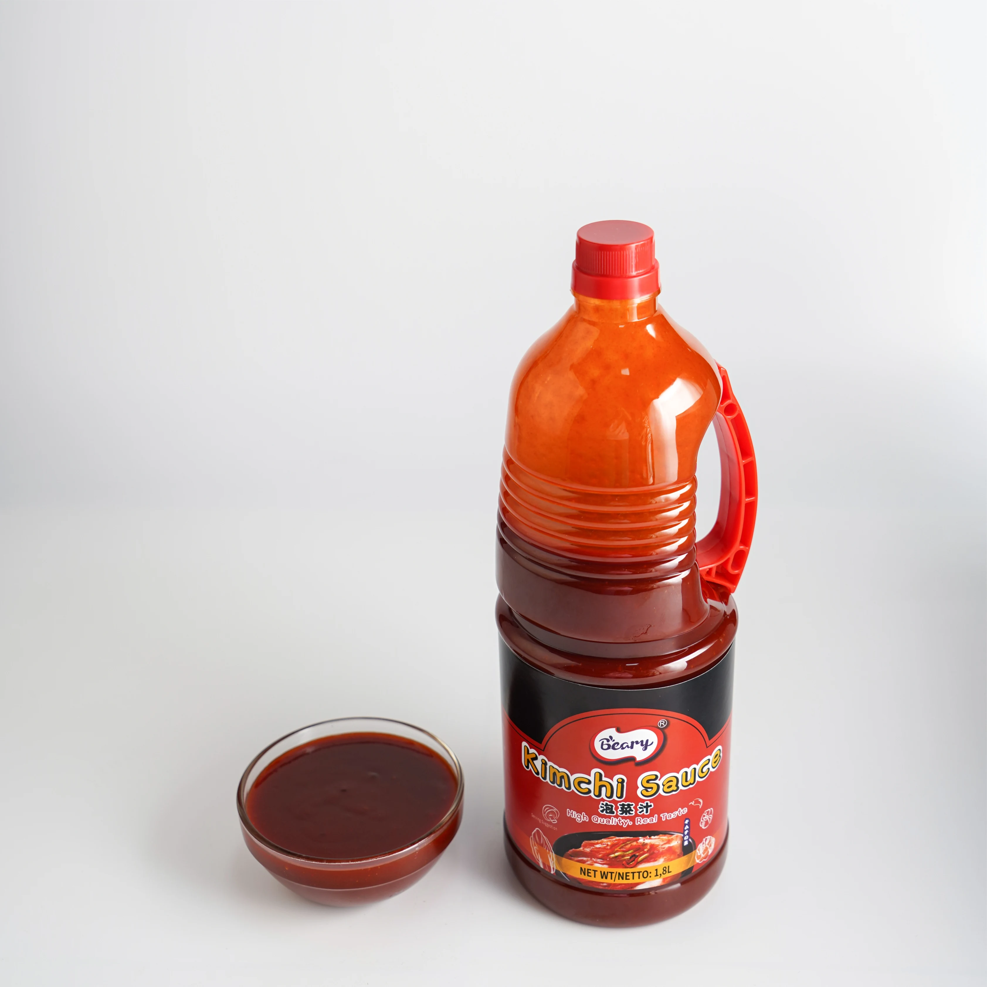 Hot Selling Kimchi Sauce Wholesale Bulk Production Asian Flavor Sauces 1800ML Plastic Bottle for Catering