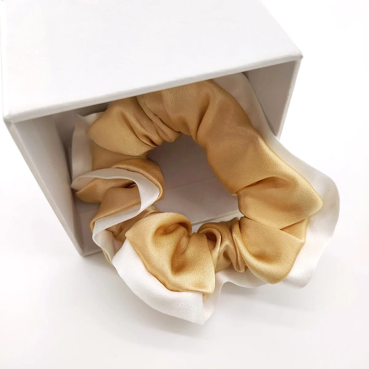 Customization Size 6a Silk Hair Elastics Bands Scrunchy 19mm 100% Silk Scrunchies