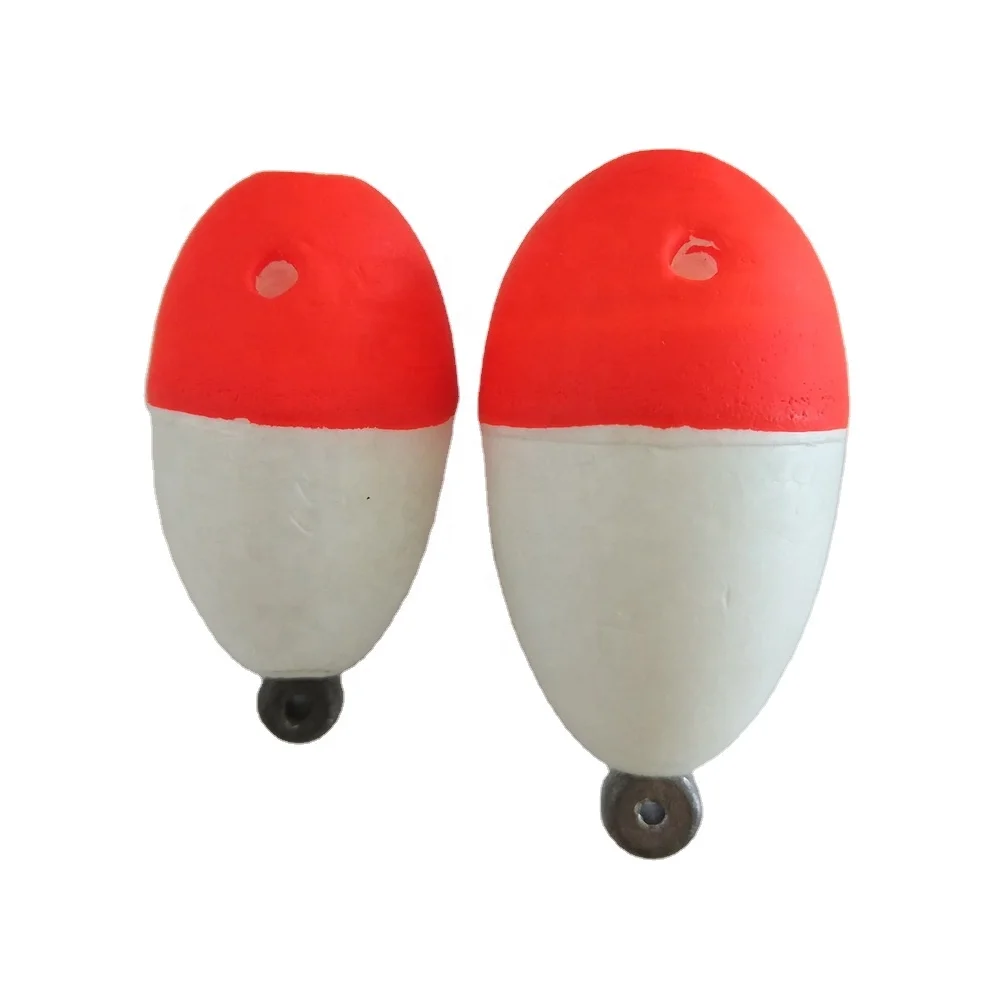 foam float with pin Orange / White weighted fishing float