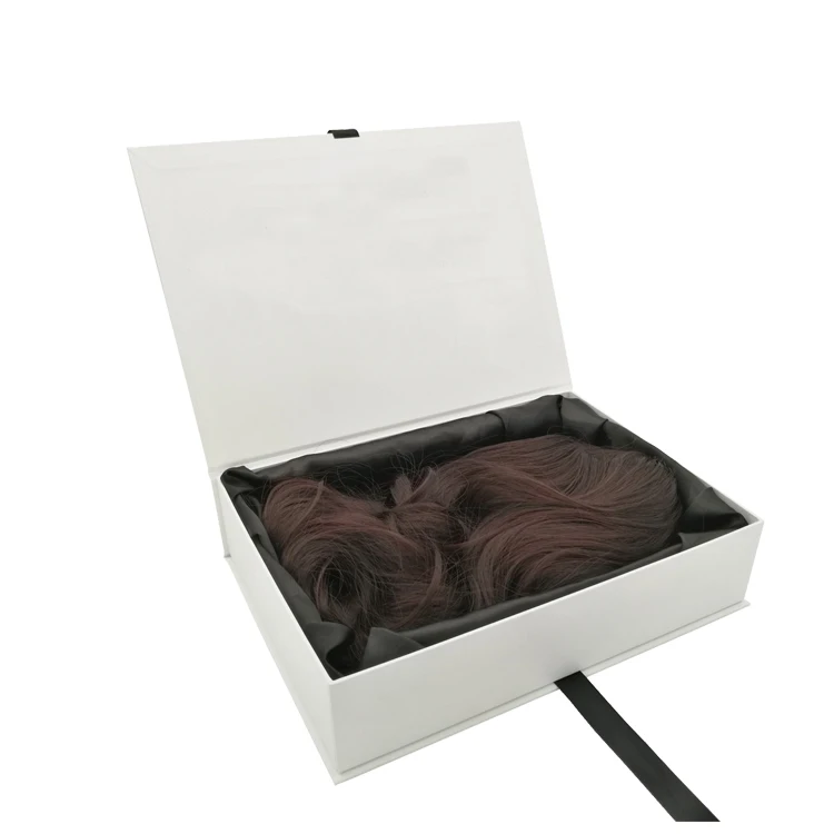 Factory Direct Custom Logo Luxury Weave Wig Box Bundle Hair Extension Packaging Box Braid Wigs Box