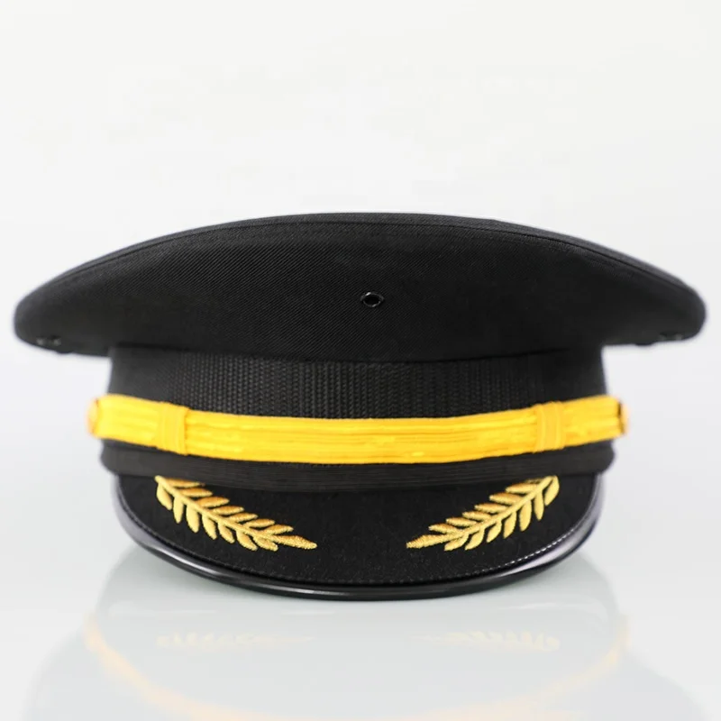 Customize Cap Badge Security Guard Uniform Dress Hats Officer Uniform Peaked Cap