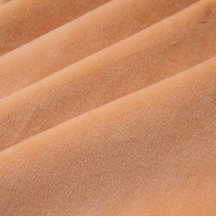 High Quality Knitted Velboa Plush Crystal Velvet Crystal Super Soft Velvet Fabric Super Soft