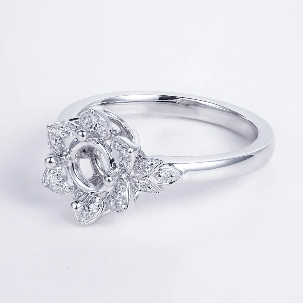 Custom Classics Moissanite Lab Diamond Wedding Ring Ring Mounting Ring Settings Fine Jewelry S925 9k 10k 14k 18k Gold