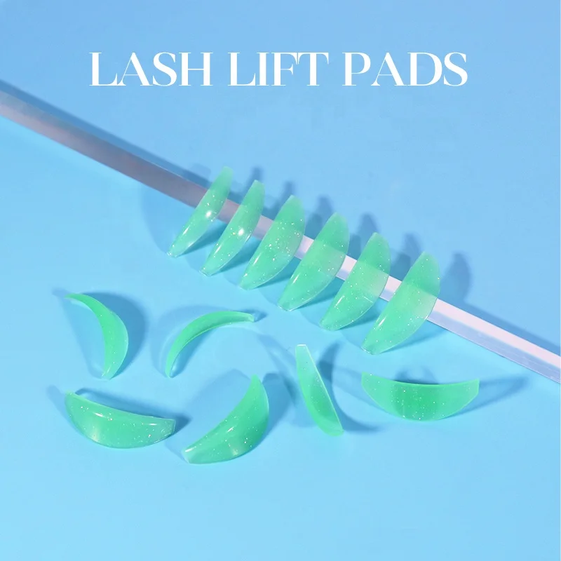 Translucent Eyelash Perm Shield Soft Lash Lift Silicone Pad Reusable Glue free Self Sticky Lash Lifting Rod Lash Perming shields