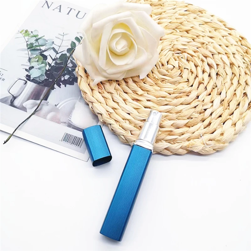 Multiple colors are available 12ml Perfume Sub-bottling Aluminum Shell Perfume Bottle Cosmetic Sub-bottling Press Spray Bottle