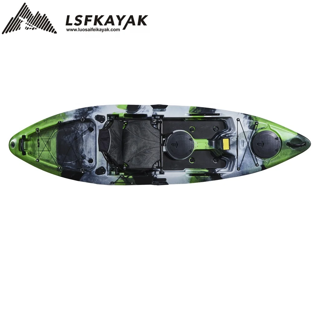 Одноместное кресло в форме яйца одного человека 10FT сверху сидение для рыбалки, каяк линейный полиэтилен низкой плотности (LLDPE Пластиковый каяк для продажи