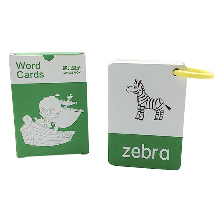Wholesale English Memory Flash cards Emotional Intelligence Flashcards Custom Printing Learning Paper cards For Kids