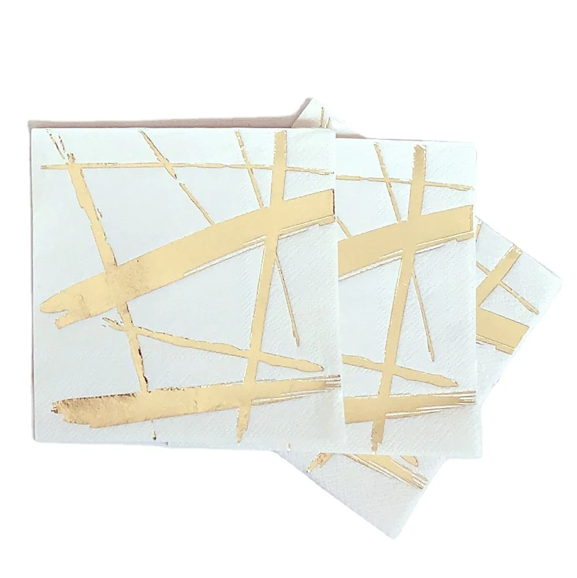 Virgin Wood Pulp Printed Decorative Dinner Paper Napkin