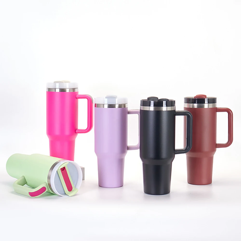laser engraving 40 oz tumbler double wall vacuum metal mug flowState h2.0 thermos 40oz insulated water bottle with handle