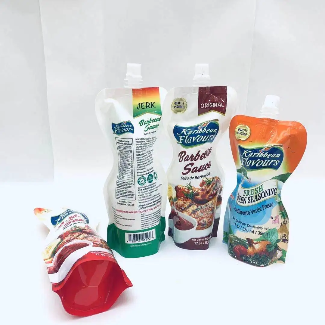 Personal Customize 1liter Liquid Stand up Bag Matte Print Label Seed Oil Spout Pouch 2.5L 5L 10L