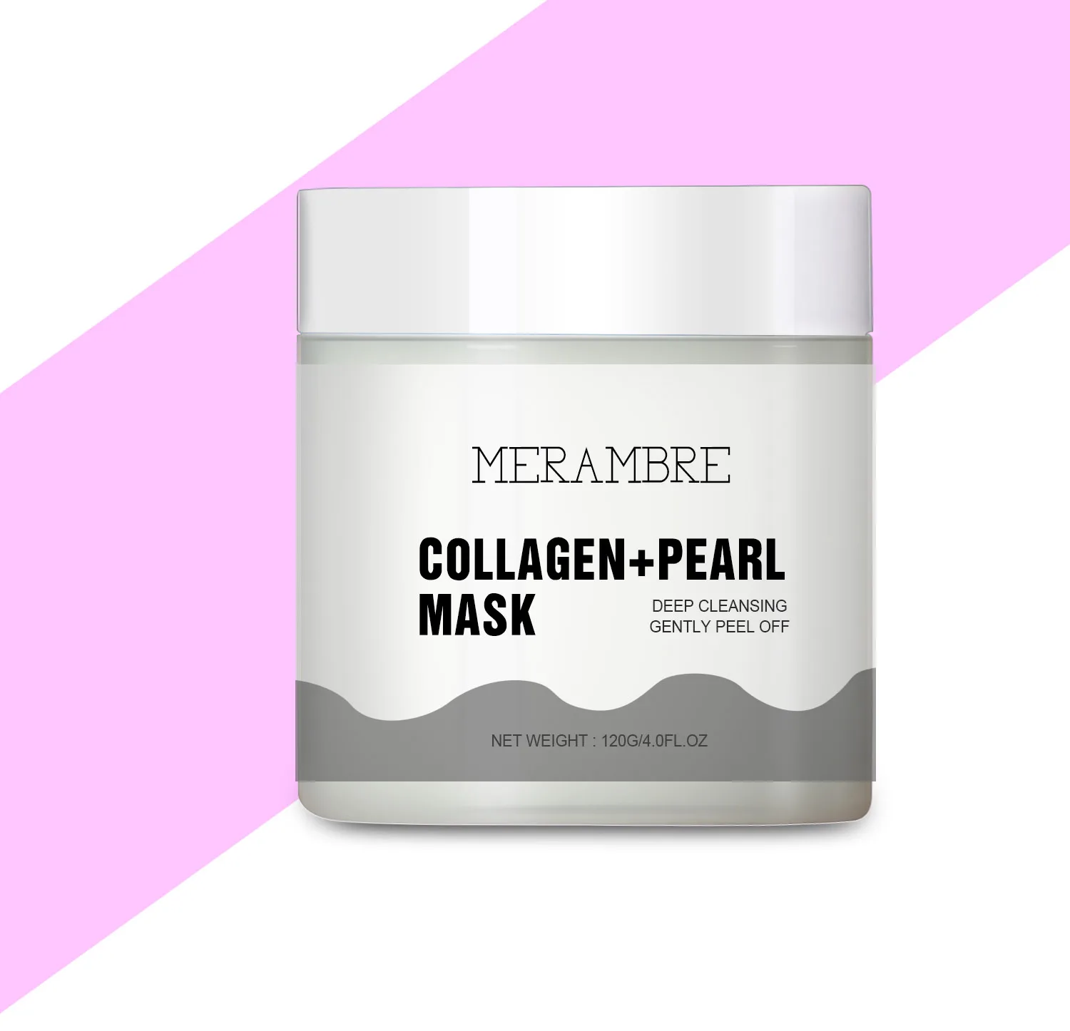 OEM оптовая продажа, коллагеновая жемчужная отбеливающая светящаяся маска для лица с экстрактом Ahnfeltia Concinna, Дрожжевая ферментирующая маска, отшелушивающая маска без боли