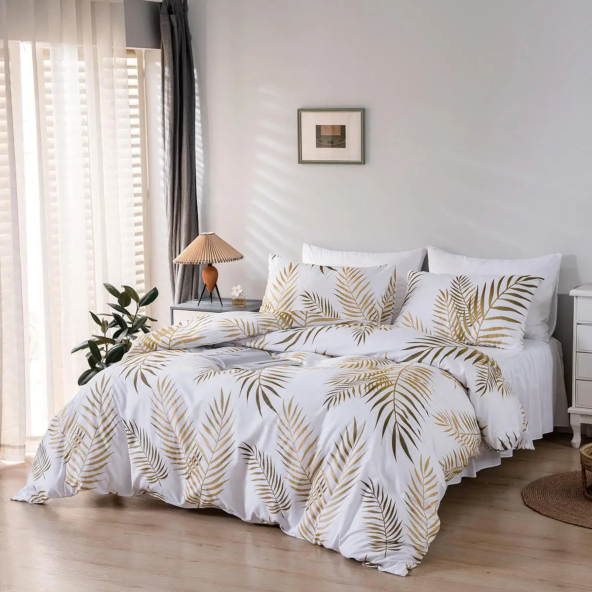 Hot Sale Printed 3 Pieces Bed Cover Duvet King Size Bed Sheet Bedding Set Duvet Cover Set Designer Bedding Sets Collections