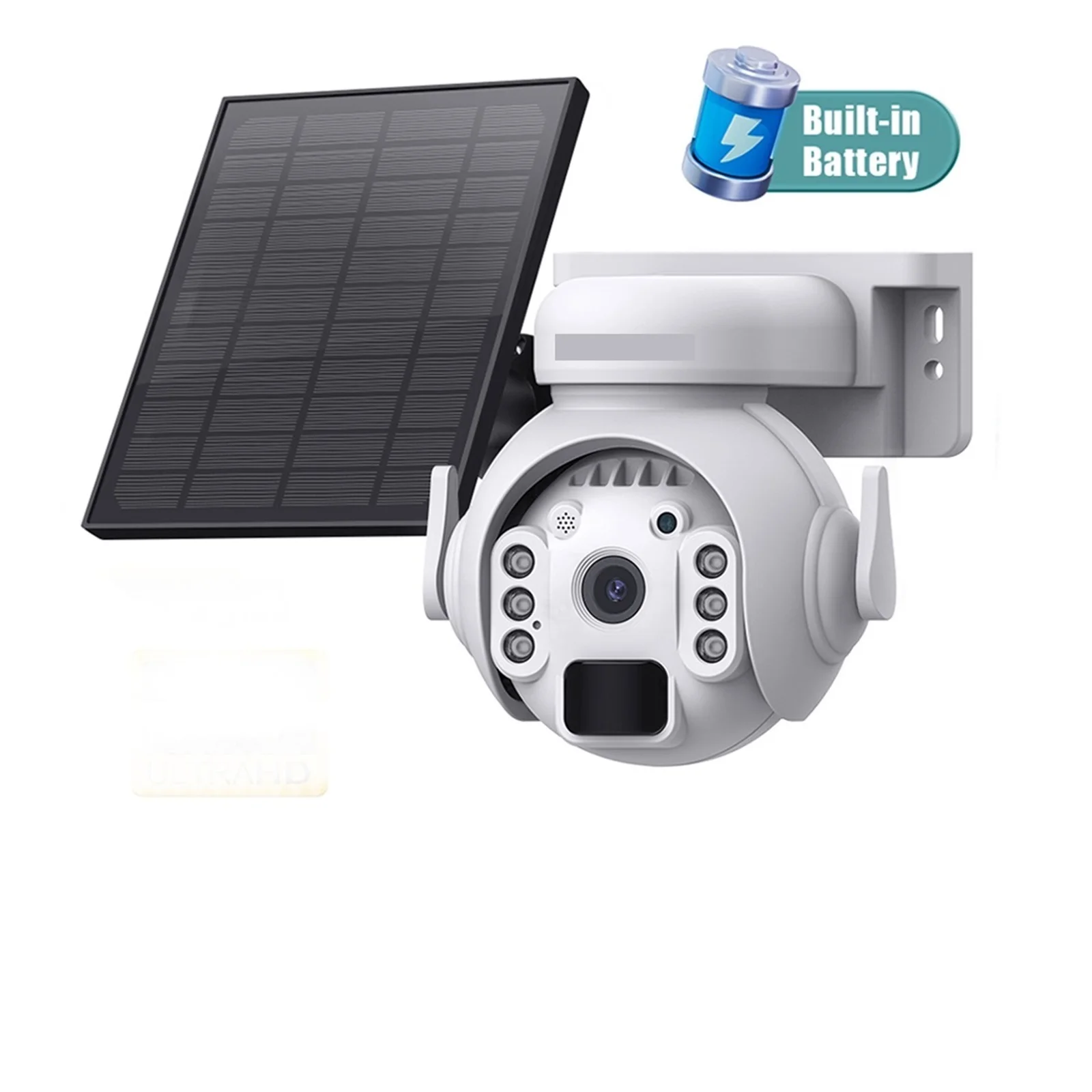 Senhuo WIFI Wireless PTZ 4G SIM Card 4MP Outdoor Solar Panel Two-way Audio Security Protection CCTV Camera