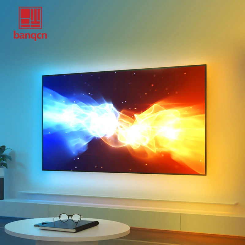 Banqcn освещение 24-65 дюймов RGB волшебный цвет Светодиодная подсветка телевизора полосы HDMI 2 1 4K синхронизация приложение управляемые световые струны