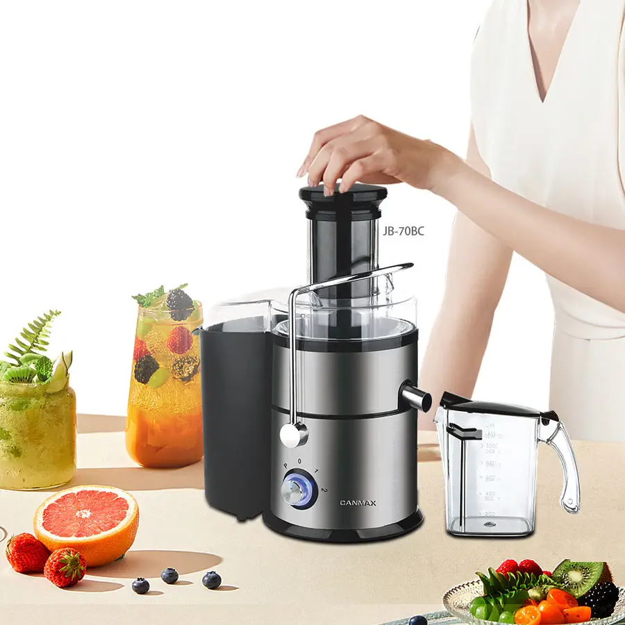 Home Kitchen Appliance Food Machine Brush and Reverse Function Cold Press Powerful Motor Extractor Masticating Juicer