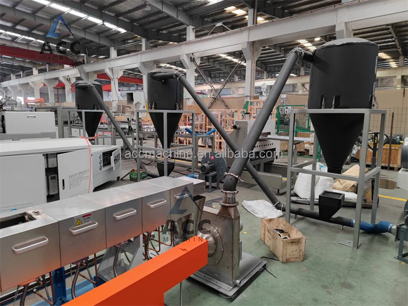 Parallel Double Screw wood plastic Granules Pelletizer Line /WPC Granules Making Machine