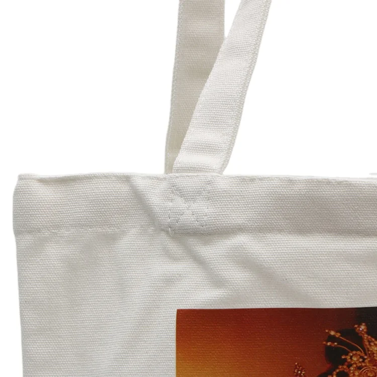 
16oz Custom printed tote shopping bag cheap organic cotton bags with logo 