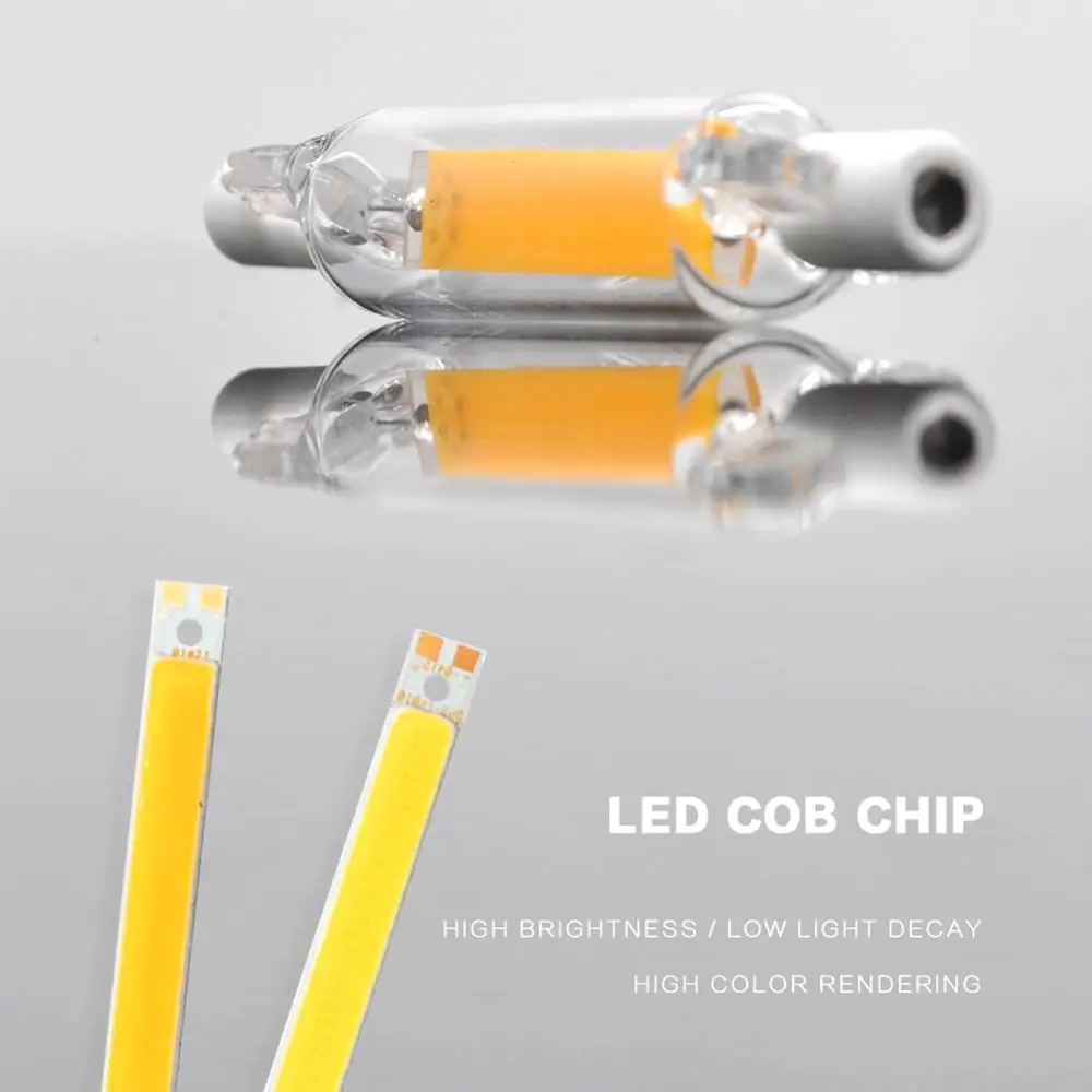LED R7S Glass Tube COB Bulb 78MM 8W 118MM 13W R7S Corn Lamp J78  Replace Halogen Light 50W 90W AC 220V 230V dimmable led bulb