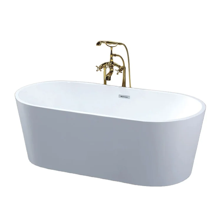 1300mm Soaking Shower Freestanding Small Acrylic Bathtub Freestanding Pure Acrylic Luxury Bath Tub