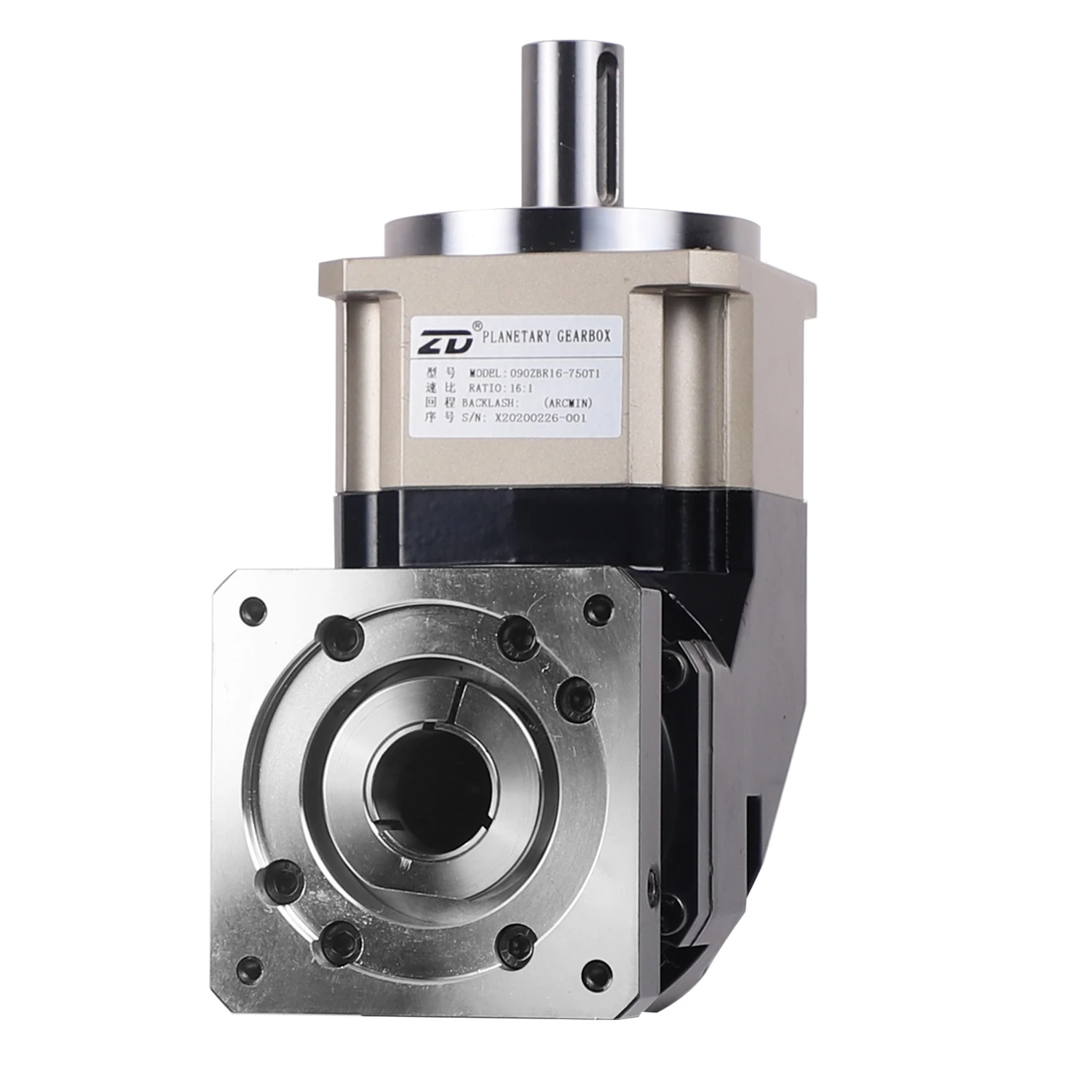 ZDWE 80 Series Round Flange Right Angle Spur Gea Helical Gear Low Backlash Planetary Gearbox Speed Reducers For Servo Motor