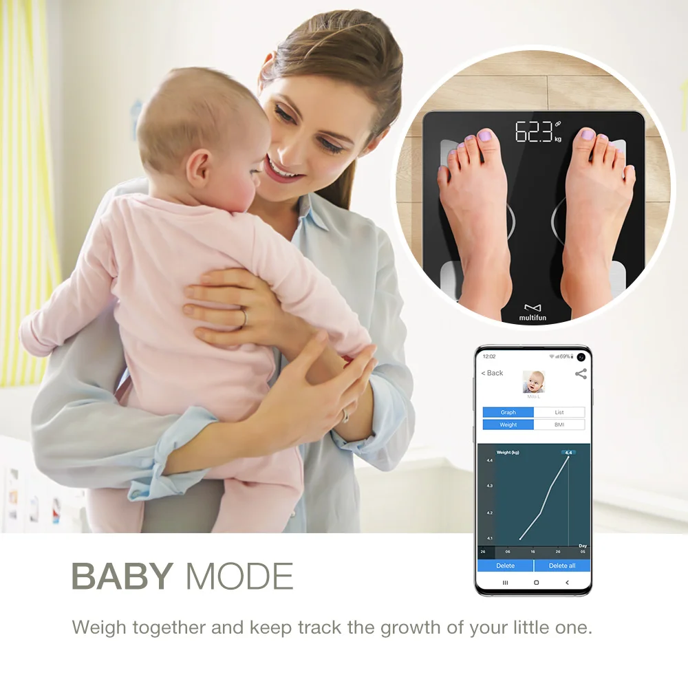 New Arrival Smart Body Scales Digital Weighing Body BMI Smart Scale