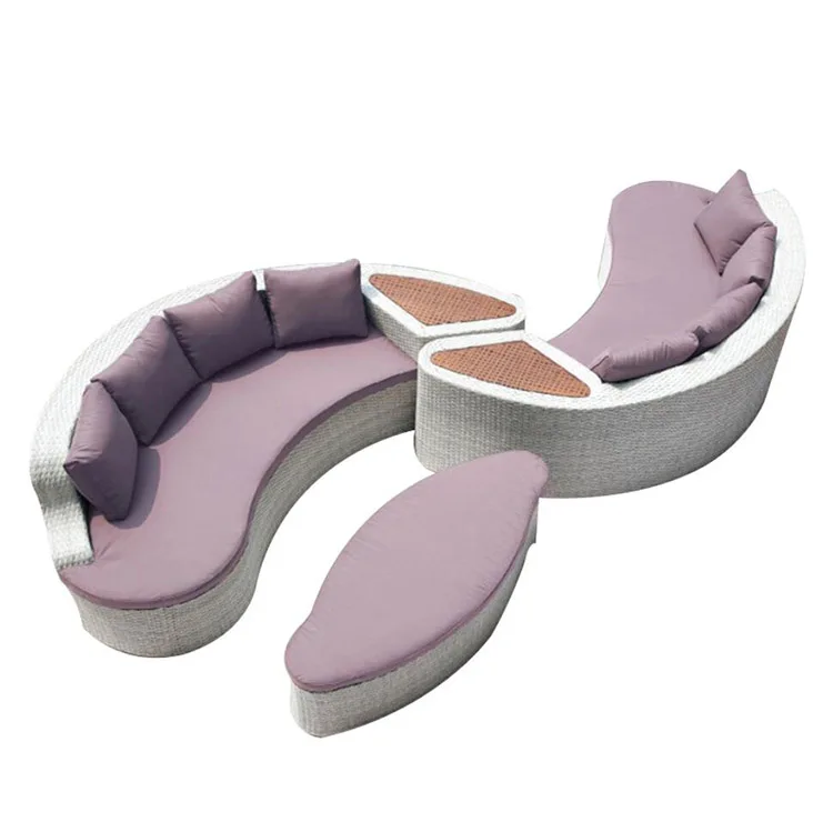 high quality Light Luxury recliner sofa set single sofa chair fashionable curved sofa style designed Day Bed