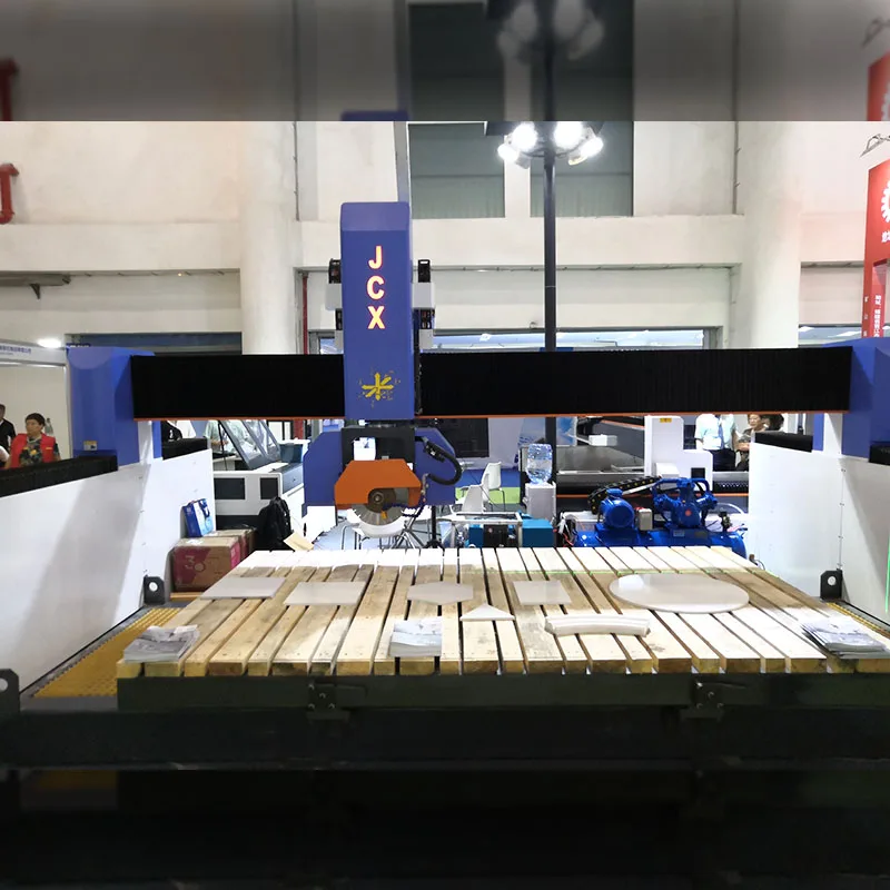 JCXstone Multifunctional granite slab cutting machine 5 Axis CNC Bridge Saw Stone Cutting Machine