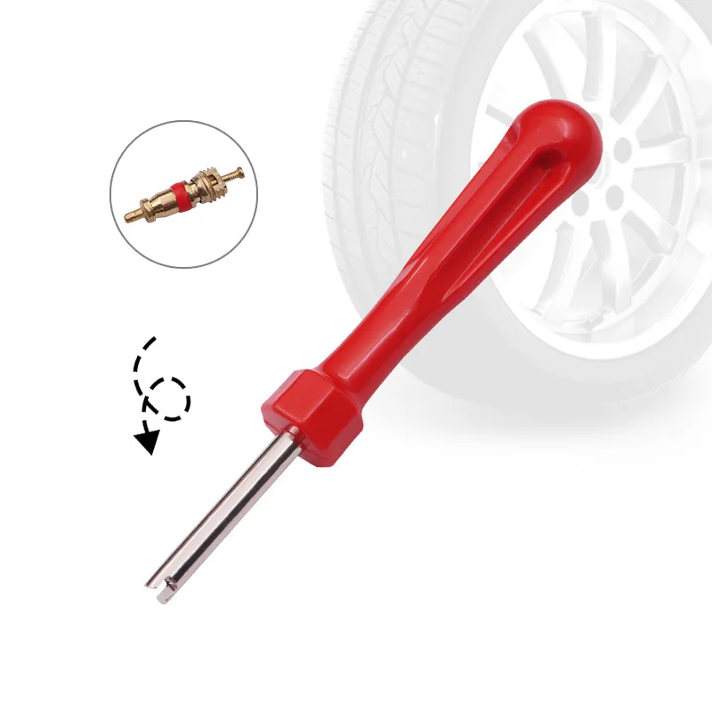 Tire Valve Core Removal Tools Wrench Plastic Handle Wrench Core Repair Hand Tool for Car Bike Bicycle Motorcycle
