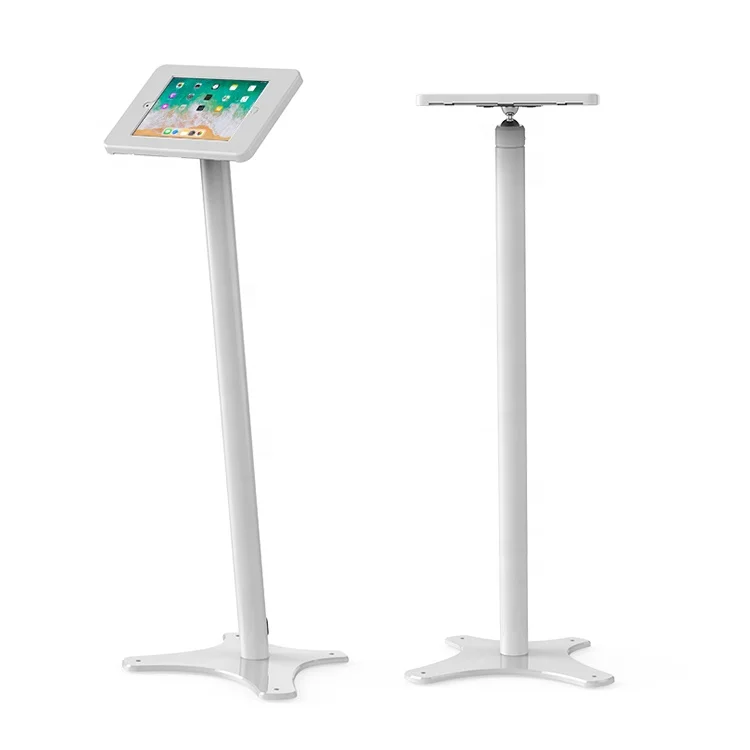 Floor Free Standing Anti-theft Enclosure Holder Rotating Tablet Bracket Tablet Display Stand for iPad
