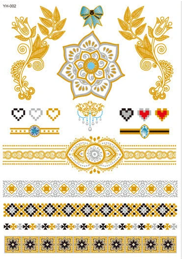 Eco-friendly temporary tattoo sticker with full color