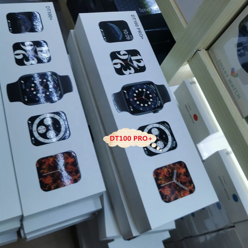 Dt100 PRO+ Smart Watch Men Smartwatch Ecg Heart Rate Sports Pedometer For Iphone Series6 Dt100 Pro+